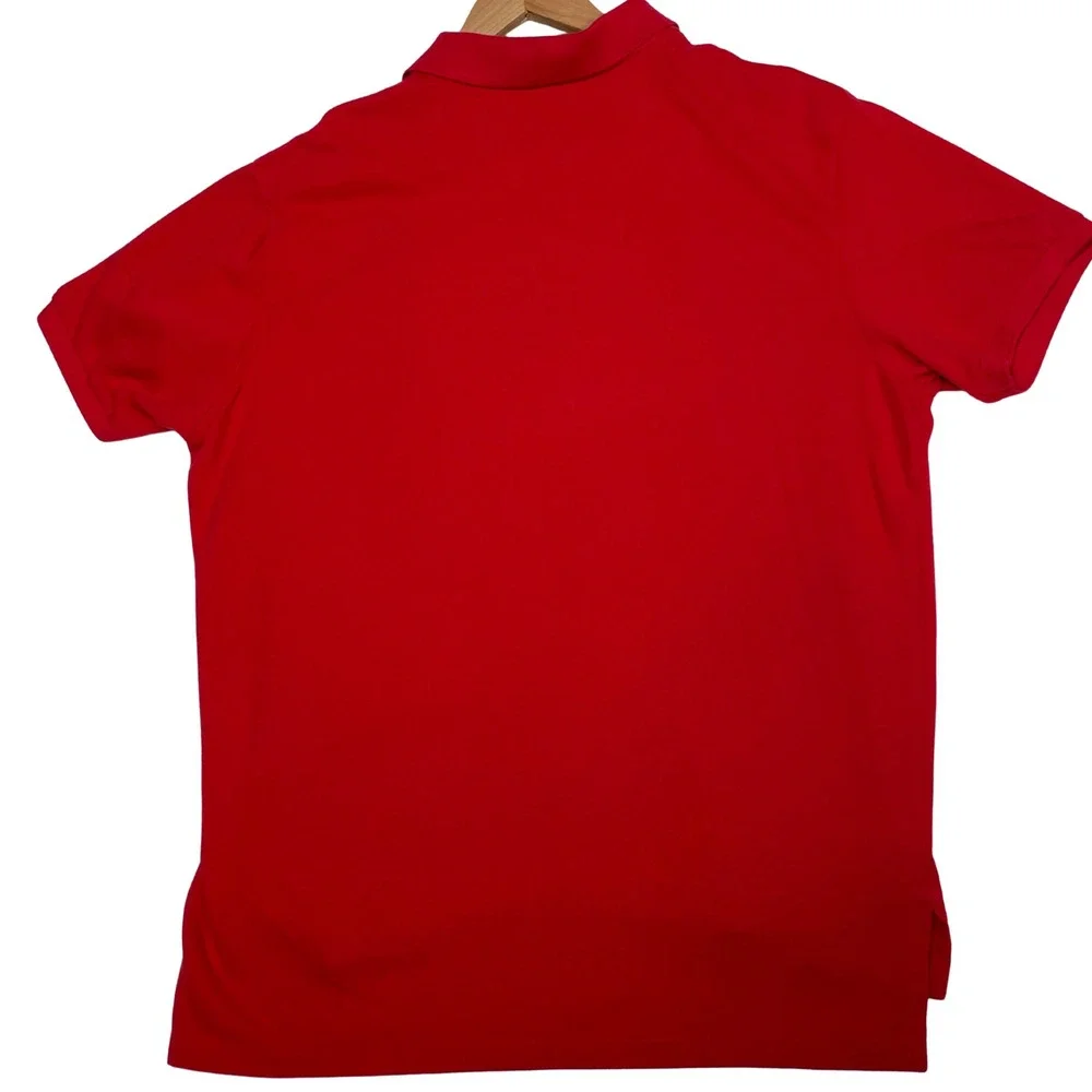 Polo Ralph Lauren Mens XXL Red Short Sleeve (Slim) Custom Patriotic USA Big Pony